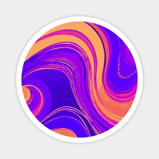 Watercolor Swirl Pattern Magnet